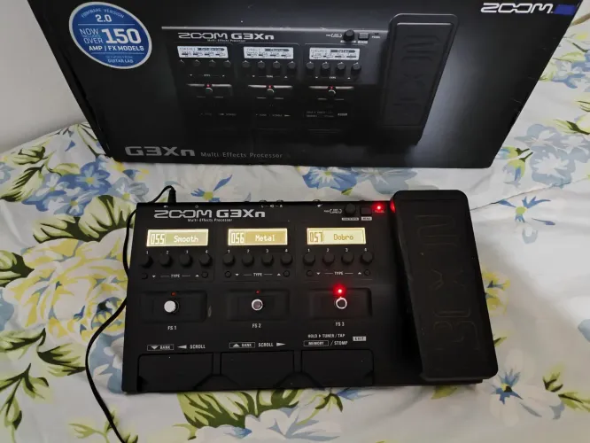 Pedal de guitarra zoom g3×n novo na caixa