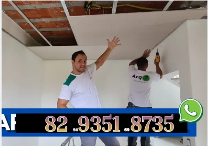 Forro drywall Forro modular Forro vinílico Gesso Gesseiro