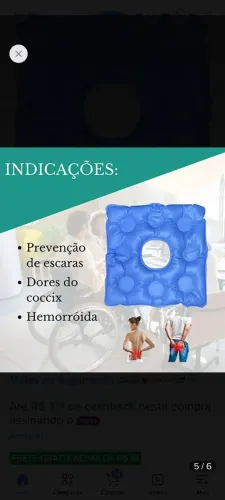 Almofada em gel
