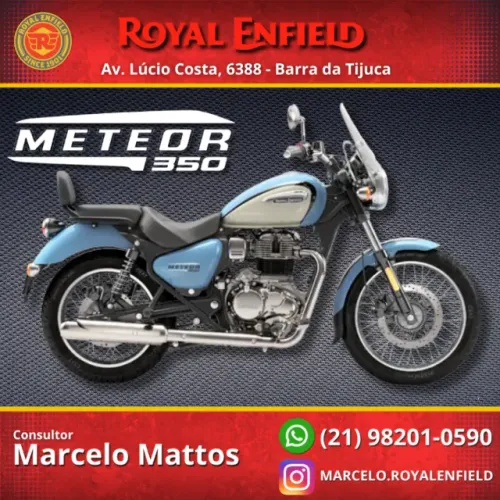 Royal Enfield METEOR 350 2026 0KM Aurora Blue (ÚLTIMAS UNIDADES)- Consultor Marcelo Mattos