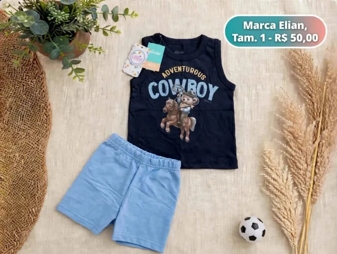Conjunto infantil, tamanho 1