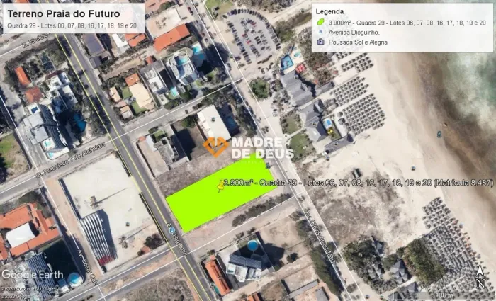Terreno à venda com 3.900m² no melhor da Praia do Futuro - Fortaleza