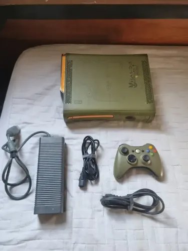 Xbox 360 Fat Edição Halo 3 Edition Verde