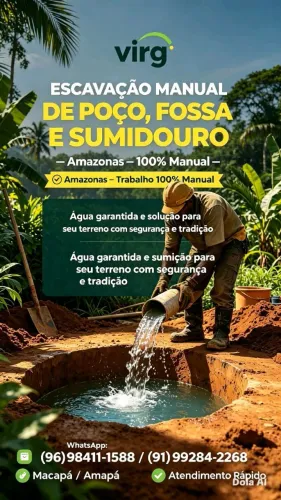 Escavação De Poço Amazonas, Fossa, Sumidouro