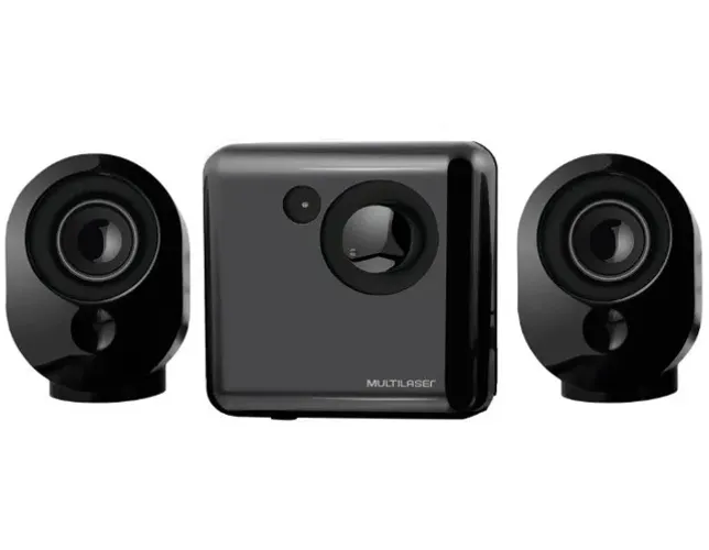 Caixa de Som 2.1 15w Rms Subwoofer Usb Preto Grafite Nova Lacrada