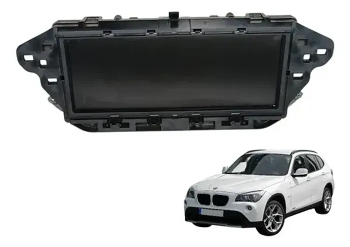 Tela Central Multimidia Bmw X1 Xdrive 28i 2010 2011 2012 Preto