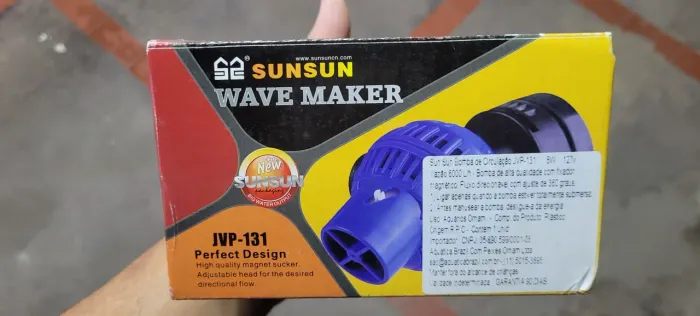 BOMBA DE CIRCULAÇÃO WAVEMAKER FIX MAGNÉTICA PARA AQUÁRIOS SUNSUN JVP-131 VAZÃO 6000L/H 110