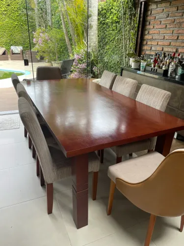 Mesa de Jantar 8 lugares com Cadeira