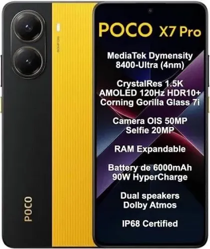 POCO X7 PRO 8/256gb AMARELO