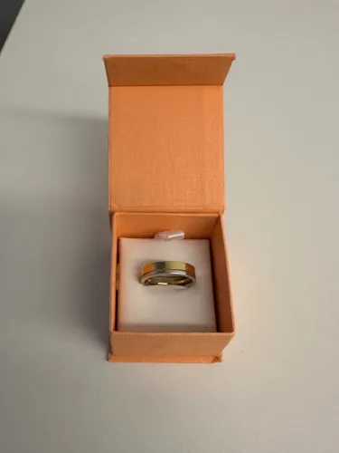 Aliança Vivara love me 18k 5mm ouro branco e amarelo