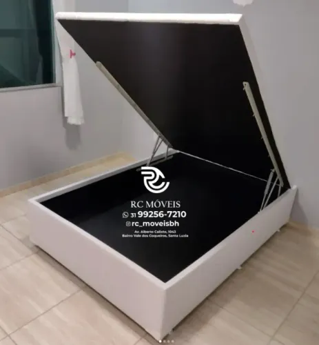 Cama Baú Casal 1.38x1.88 Inteiriça - Promoção Fábrica