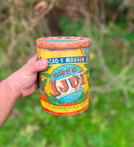 Raríssima Lata Antiga de Café Ijuí