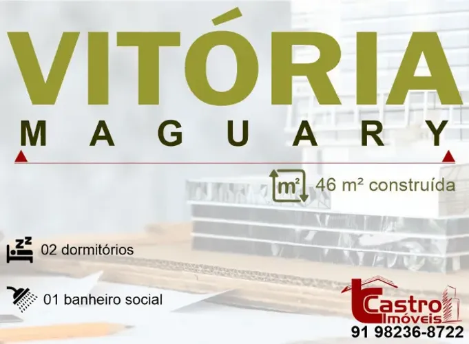 Vendo Apto no Condomínio VIRÓRIA MAGUARY. 2/4. 01 banheiro. 46m². G.A009