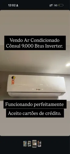 Ar condicionado cônsul 9mil btus