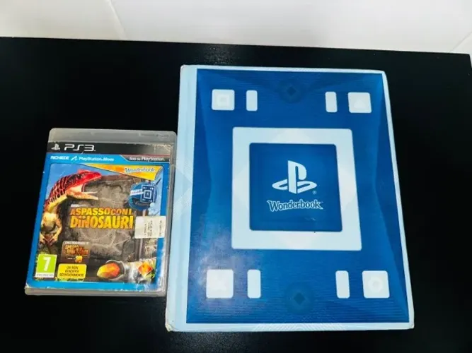 wonderbook físico + jogo original caminhando com dinosauros para PS3 Move