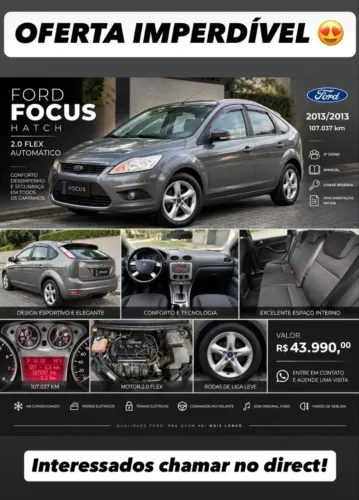 Ford Focus 2.0 16v/se/se Plus Flex 5P Aut. 2013