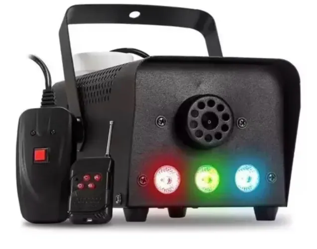 Máquina de fumaça para eventos 600W NOVA 220v com controle + 1 litro de fluido