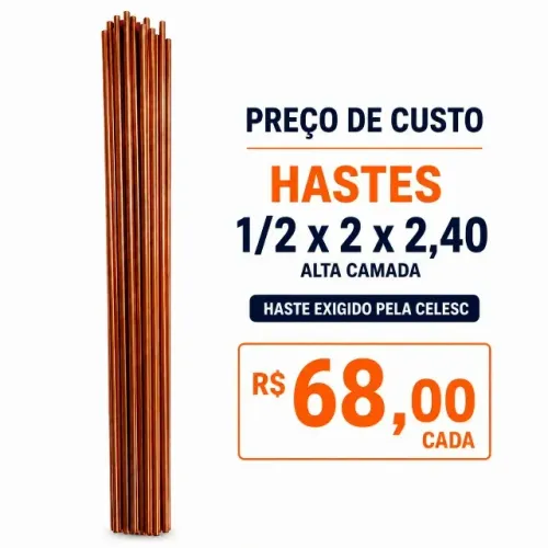 Haste de Aterramento Padrão Celesc Alta Camada