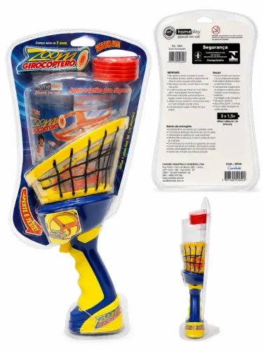 Zoom Girocóptero Homeplay com Discos - Brinquedo na Embalagem Original