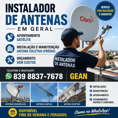 Instalação instalador antenas