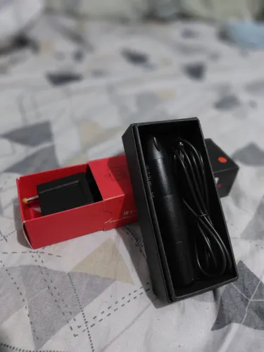 Kit Tatuagem Maquina Pen Atomic com Fonte WI-L1 Sem Fio Recarregável (com a bateria)