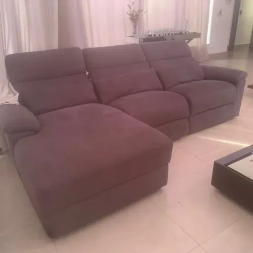 Sofa molas ensacas confortável automático novinho chaise living