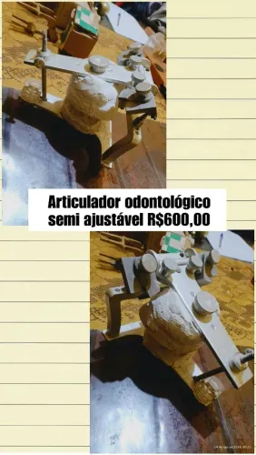 Articulador odontológico semi ajustável