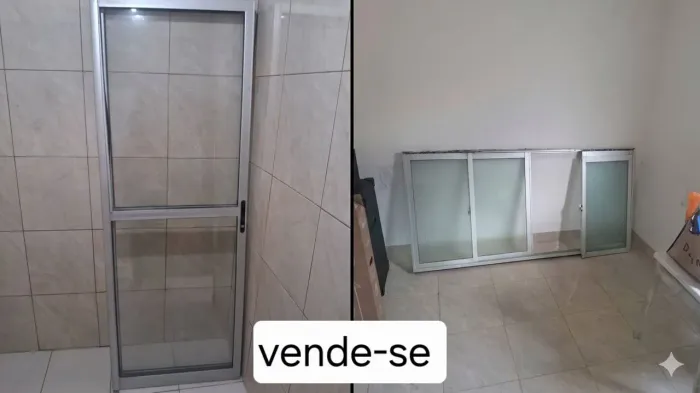 Vendo porta e janela de alumínio 