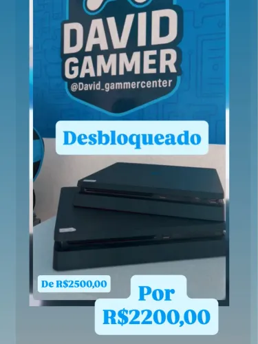 PS4 Slim DESBLOQUEADO COM JOGOS