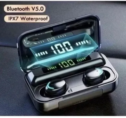 Fones de ouvido Bluetooth 5.3 sem fio TWS estéreo Com Power Bank carregador