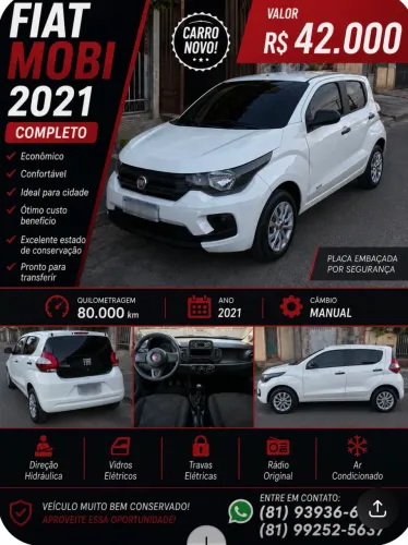 Fiat Mobi Like 1.0 Fire Flex 5P. 2020