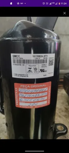 Compressor Rotativo 18.000 BTUs 220v gás R410 marca Rechi