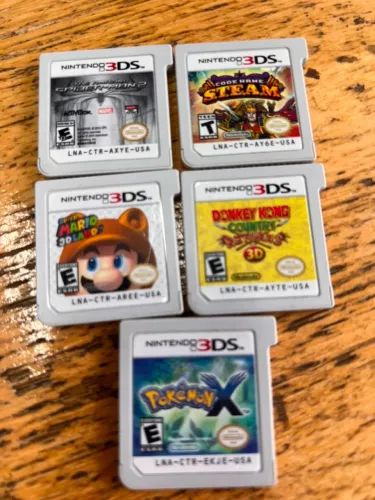 Pokemon X, Mario 3D Land, DK Returns 3D, Spider Man 2 - Lote jogos 3DS Loose