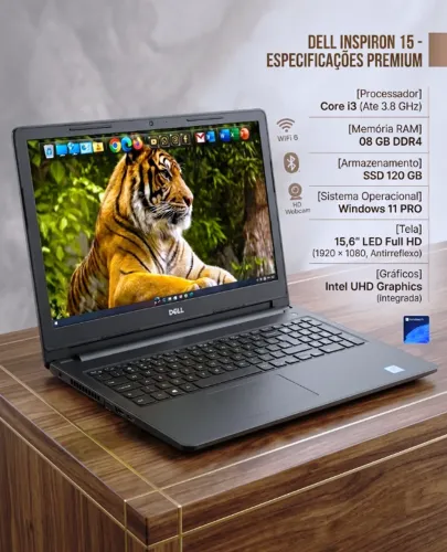 Notebook Dell Inspiron 15 - Core i3 - Memoria Ram 08 GB - Windows 11 PRO