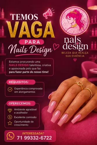 Vaga para manicure