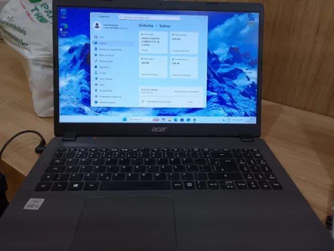 Notebook acer aspire 3 - i3 10° gen/8gb De Ram/SSD 256g - Faço entrega