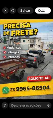 Frete carretos transporte de moto