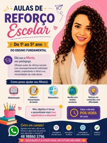 Aula de reforço.