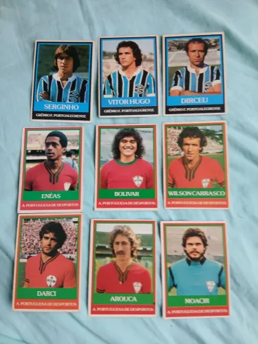 Lote de cards ping pong futebol