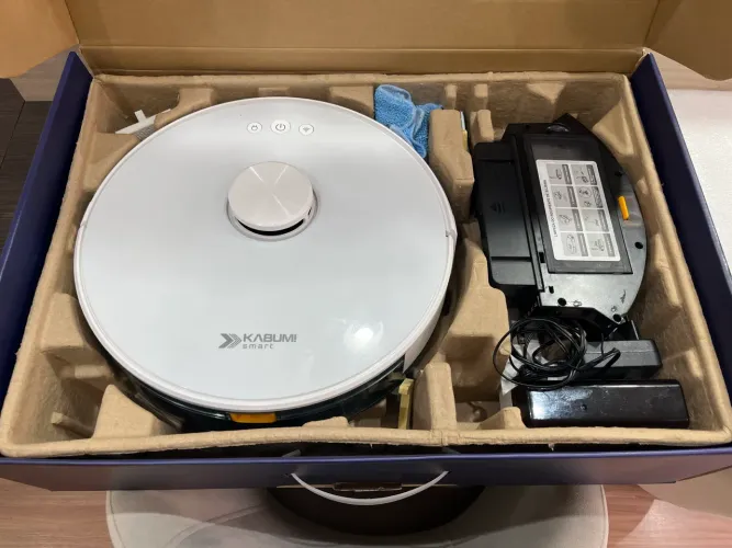 Robô Aspirador Kabum Smart 700 - Aspira, Varre e Passa Pano