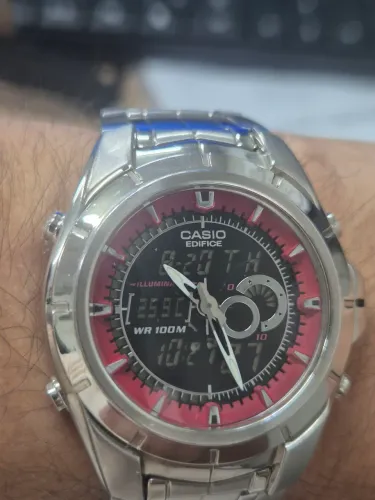 Relógio CASIO EDIFICE EFA-119D-1A4 100 METROS - NUNCA FOI USADO