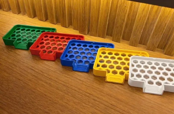 Porta Sabonete Não Derrete, Drena Água, Grade Removível Top, impressão 3D.