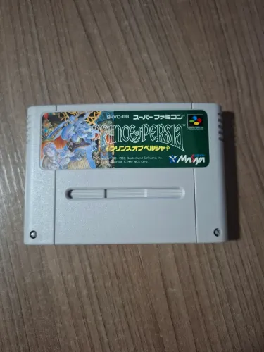 Jogo cartucho super famicon snes super nintendo prince of persia