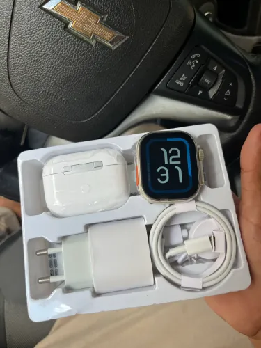 Kit Relógio, fone bluetooth, carregador