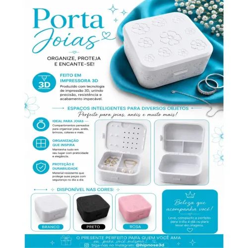 Caixa Porta Joia em Impressão 3d