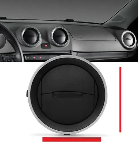 Difusor de Ar Painel Gol G5 G6 Saveiro voyage Preto (aro) prata botão preto czapqncx
