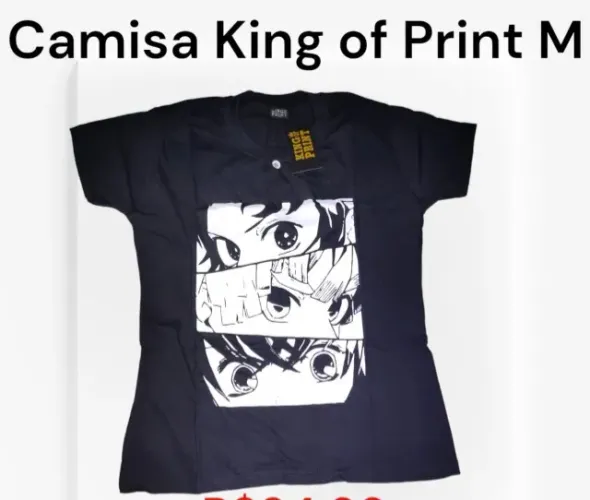 Camiseta Anime Demon Slayer Kimetsu No Yaiba Harajuku Infantil M