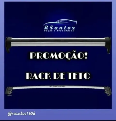 Rack de teto de alumínio, diversos veículos