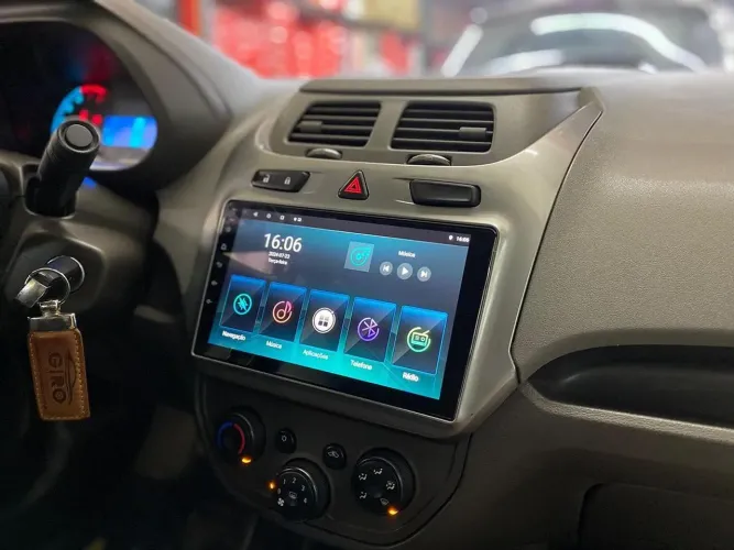 Multimídia Android Tela 9 polegadas Carplay sem fio Chevrolet Cobalt 