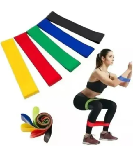 Kit 5 Faixa ELÁSTICA para exercícios